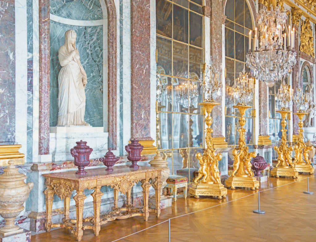 Sala dos espelhos em Versalhes